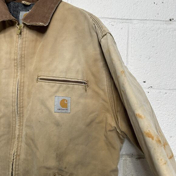 Vintage Carhartt Blanket-Lined Detroit Jacket “Brown” J01 - Picture 3 of 15